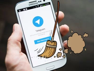 پاک کردن کش تلگرام